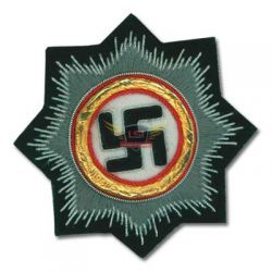Bullion German Cross in Gold on Black - Panzer & SS