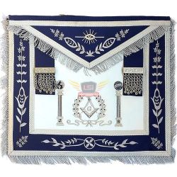 Master Mason Blue Lodge Apron Hand Embroidery